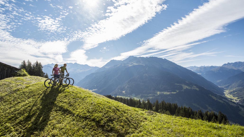 Mountainbiken in Barthomomäberg